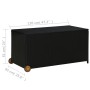 Black synthetic rattan garden storage box 120x65x61 cm by vidaXL, Outdoor storage boxes - Ref: Foro24-310089, Price: 100,30 €...