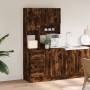 Kitchen cabinet made of smoked oak engineered wood, 95x50x180 cm. by , Kitchen cabinets - Ref: Foro24-3276536, Price: 251,57 ...