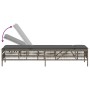 Sun loungers with small table, 2 units, synthetic gray rattan by , Loungers - Ref: Foro24-4002748, Price: 267,11 €, Discount: %