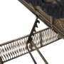 Sun loungers with small table, 2 units, synthetic gray rattan by , Loungers - Ref: Foro24-4002748, Price: 267,11 €, Discount: %