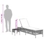 Sun loungers with small table, 2 units, synthetic gray rattan by , Loungers - Ref: Foro24-4002748, Price: 267,11 €, Discount: %