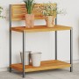 Garden work table made of acacia wood and steel, measuring 90x50x110 cm. by , Pot stands - Ref: Foro24-367619, Price: 106,72 ...