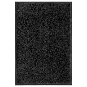 Schwarze waschbare Fußmatte 40x60 cm von vidaXL, Fußmatten - Ref: Foro24-323409, Preis: 18,99 €, Rabatt: %