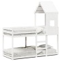 Bunk bed with solid white pine wood roof 80x200 cm by , Beds and slatted bases - Ref: Foro24-3281995, Price: 246,04 €, Discou...