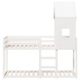 Bunk bed with solid white pine wood roof 80x200 cm by , Beds and slatted bases - Ref: Foro24-3281995, Price: 246,04 €, Discou...