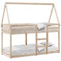 Cama litera con techo madera maciza de pino 90x190 cm de , Camas y somieres - Ref: Foro24-3282087, Precio: 193,96 €, Descuent...