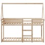 Bunk bed with solid pine wood roof 90x190 cm by , Beds and slatted bases - Ref: Foro24-3282087, Price: 176,99 €, Discount: %