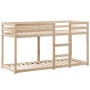 Cama litera con techo madera maciza de pino 90x190 cm de , Camas y somieres - Ref: Foro24-3282087, Precio: 193,96 €, Descuent...