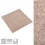 Baldosas de suelo de moqueta 20 uds 5 m² 50x50 cm beige de vidaXL, Suelos y moquetas - Ref: Foro24-147318, Precio: 109,99 €, ...