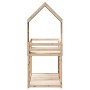 Bunk bed with a solid pine wood roof 75x190 cm by , Beds and slatted bases - Ref: Foro24-3282007, Price: 208,82 €, Discount: %