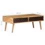 Mesa de centro madera maciza de acacia 100x50x39 cm de vidaXL, Mesas de centro - Ref: Foro24-322666, Precio: 171,02 €, Descue...