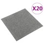 Carpet floor tiles 20 pcs 5 m² 50x50 cm gray by vidaXL, Floors and carpets - Ref: Foro24-147311, Price: 87,83 €, Discount: %