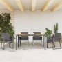 Garden chairs with cushions, 4 units, black synthetic rattan by , Garden chairs - Ref: Foro24-4008116, Price: 275,00 €, Disco...