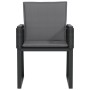 Garden chairs with cushions, 4 units, black synthetic rattan by , Garden chairs - Ref: Foro24-4008116, Price: 275,00 €, Disco...