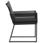 Garden chairs with cushions, 4 units, black synthetic rattan by , Garden chairs - Ref: Foro24-4008116, Price: 275,00 €, Disco...