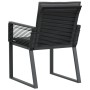 Garden chairs with cushions, 4 units, black synthetic rattan by , Garden chairs - Ref: Foro24-4008116, Price: 275,00 €, Disco...