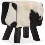 Authentic goat leather stool 40x30x45 cm by , Benches for halls and storage - Ref: Foro24-244759, Price: 111,55 €, Discount: %