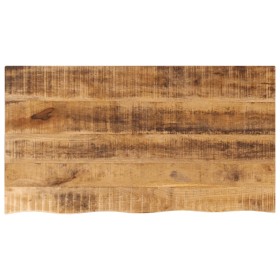 Solid mango wood natural edge table top 100x60x2.5 cm by , Table tops - Ref: Foro24-370358, Price: 76,39 €, Discount: %