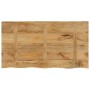 Solid mango wood natural edge table top 100x60x2.5 cm by , Table tops - Ref: Foro24-370358, Price: 76,99 €, Discount: %