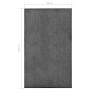 Felpudo lavable gris antracita 90x150 cm de vidaXL, Felpudos - Ref: Foro24-323419, Precio: 51,52 €, Descuento: %