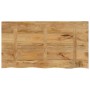 Tablero de mesa borde natural madera maciza mango 120x60x3,8 cm de , Tableros para mesas - Ref: Foro24-370408, Precio: 110,99...