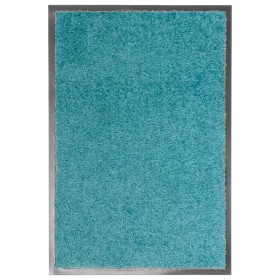 Washable cyan blue doormat 40x60 cm by vidaXL, Doormats - Ref: Foro24-323457, Price: 21,99 €, Discount: %