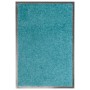 Felpudo lavable azul cian 40x60 cm de vidaXL, Felpudos - Ref: Foro24-323457, Precio: 21,53 €, Descuento: %