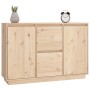 Solid pine wood sideboard 111x34x75 cm by , Sideboards - Ref: Foro24-814309, Price: 146,29 €, Discount: %