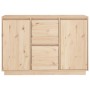 Solid pine wood sideboard 111x34x75 cm by , Sideboards - Ref: Foro24-814309, Price: 146,29 €, Discount: %