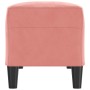 Banco de terciopelo rosa 100x35x41 cm de , Bancos - Ref: Foro24-349424, Precio: 65,26 €, Descuento: %