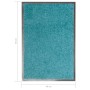 Felpudo lavable azul cian 40x60 cm de vidaXL, Felpudos - Ref: Foro24-323457, Precio: 21,53 €, Descuento: %