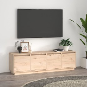 Solid pine wood TV stand 156x37x45 cm by , TV Furniture - Ref: Foro24-814394, Price: 101,99 €, Discount: %