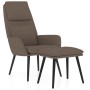 Sillón de relax con reposapiés de tela gris taupé de , Sillones - Ref: Foro24-3097777, Precio: 140,13 €, Descuento: %