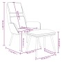 Relaxsessel mit Fußstütze aus taupegrauem Stoff von , Sessel - Ref: Foro24-3097777, Preis: 140,13 €, Rabatt: %