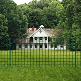 Euro green steel fence 20x1.2 m by , fence panels - Ref: Foro24-142812, Price: 151,92 €, Discount: %