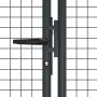 Galvanized steel garden mesh gate, grey, 400x175 cm by , garden gates - Ref: Foro24-145778, Price: 444,41 €, Discount: %