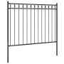 Garden fence black steel 1.7x1 m by , fence panels - Ref: Foro24-146313, Price: 91,36 €, Discount: %