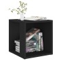 Mesa auxiliar madera contrachapada negro 33x33x34,5 cm de , Mesas auxiliares - Ref: Foro24-809009, Precio: 29,21 €, Descuento: %