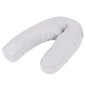 J-shaped pregnancy pillow 54x(36-43) cm gray by , Nursing pillows - Ref: Foro24-132974, Price: 20,76 €, Discount: %