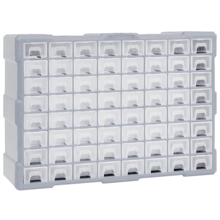 Organizador multicajones con 64 cajones 52x16x37,5 cm de vidaXL, Cajas de herramientas - Ref: Foro24-147580, Precio: 62,82 €,...