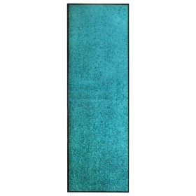 Felpudo lavable azul cian 60x180 cm de vidaXL, Felpudos - Ref: Foro24-323459, Precio: 46,99 €, Descuento: %