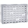 Multi-drawer organizer with 64 drawers 52x16x37.5 cm by vidaXL, Toolboxes - Ref: Foro24-147580, Price: 62,99 €, Discount: %