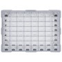 Organizador multicajones con 64 cajones 52x16x37,5 cm de vidaXL, Cajas de herramientas - Ref: Foro24-147580, Precio: 62,82 €,...