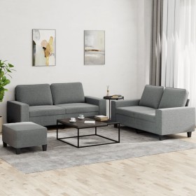 3-piece dark gray fabric sofa set by , Sofas - Ref: Foro24-3201891, Price: 542,56 €, Discount: %