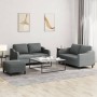 Set Sofas mit Kissen 3 Stück dunkelgrauer Stoff von , Sofas - Ref: Foro24-3201811, Preis: 523,53 €, Rabatt: %