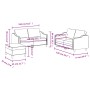 Set Sofas mit Kissen 3 Stück dunkelgrauer Stoff von , Sofas - Ref: Foro24-3201811, Preis: 523,53 €, Rabatt: %