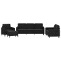 4-piece black velvet sofa set by , Sofas - Ref: Foro24-3201949, Price: 742,56 €, Discount: %