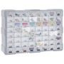 Organizador multicajones con 64 cajones 52x16x37,5 cm de vidaXL, Cajas de herramientas - Ref: Foro24-147580, Precio: 62,82 €,...