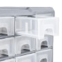 Organizador multicajones con 64 cajones 52x16x37,5 cm de vidaXL, Cajas de herramientas - Ref: Foro24-147580, Precio: 62,82 €,...