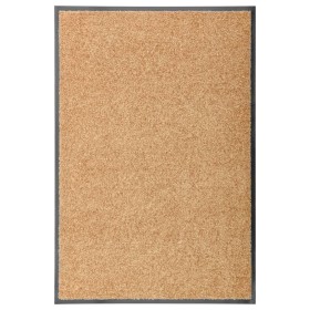 Waschbare cremefarbene Fußmatte 60x90 cm von vidaXL, Fußmatten - Ref: Foro24-323464, Preis: 30,99 €, Rabatt: %